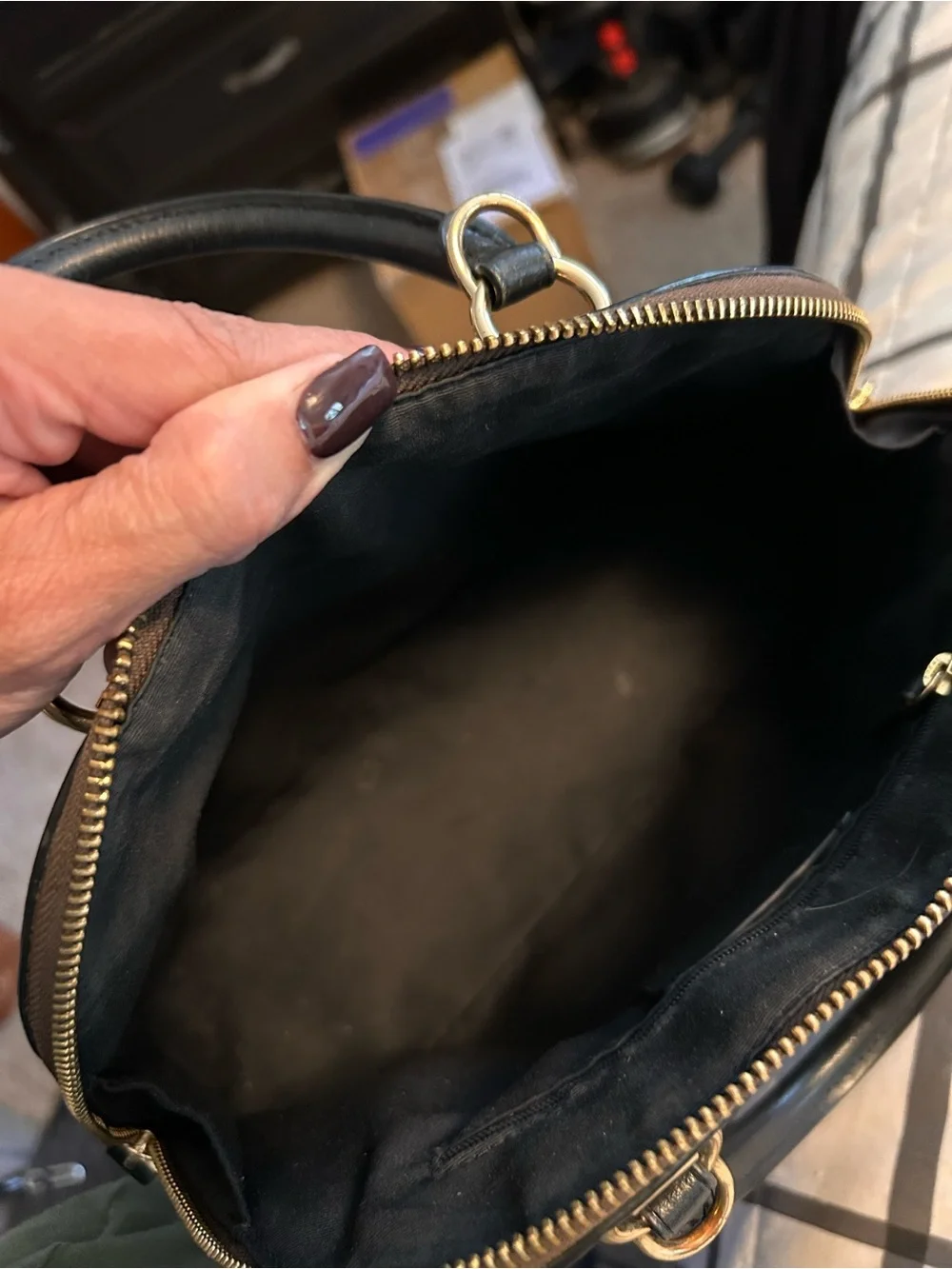 Coach Katy Satchel with Gold Hardware